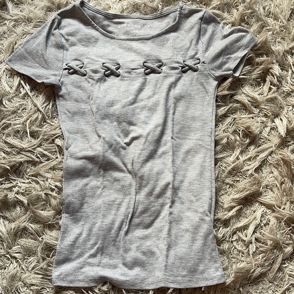 grey, aeropostale blouse